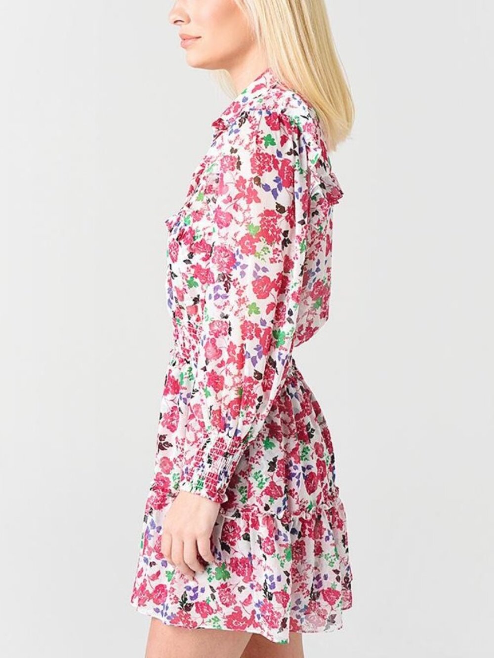 Misa Los Angeles Niamat Peony Floral Mini Dress XS - Picture 8 of 16